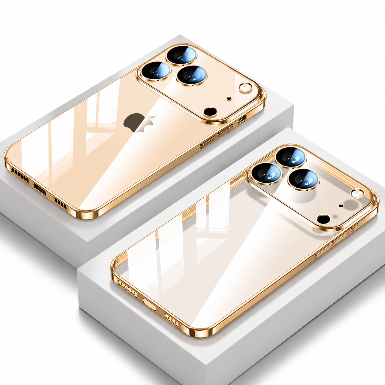 Premium iPhone Case Camera Lens Protection Shockproof Protective Cover Ultra Thin Transparent TPU Anti Fingerprint Scratch Resistant Design