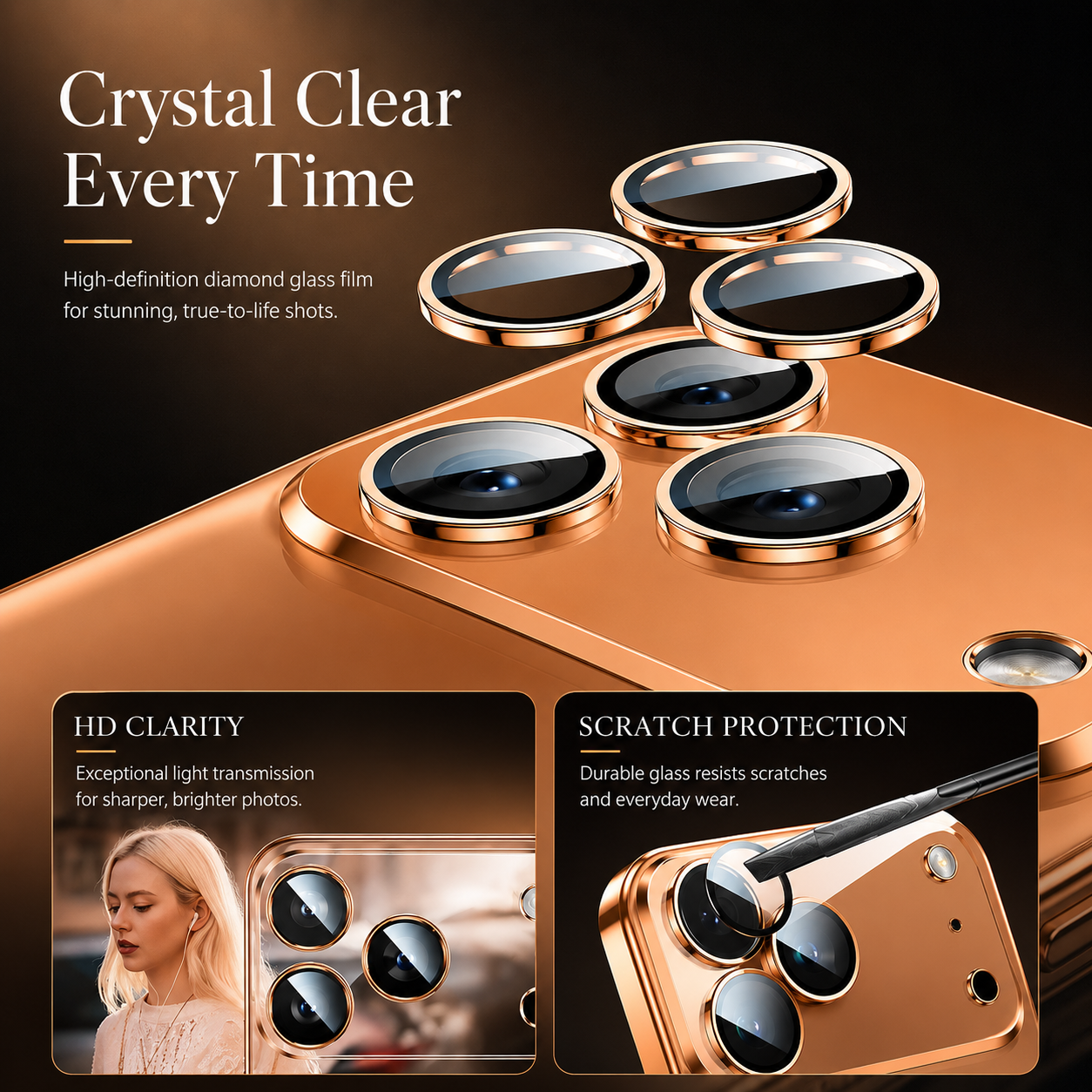 Premium iPhone Case Camera Lens Protection Shockproof Protective Cover Ultra Thin Transparent TPU Anti Fingerprint Scratch Resistant Design