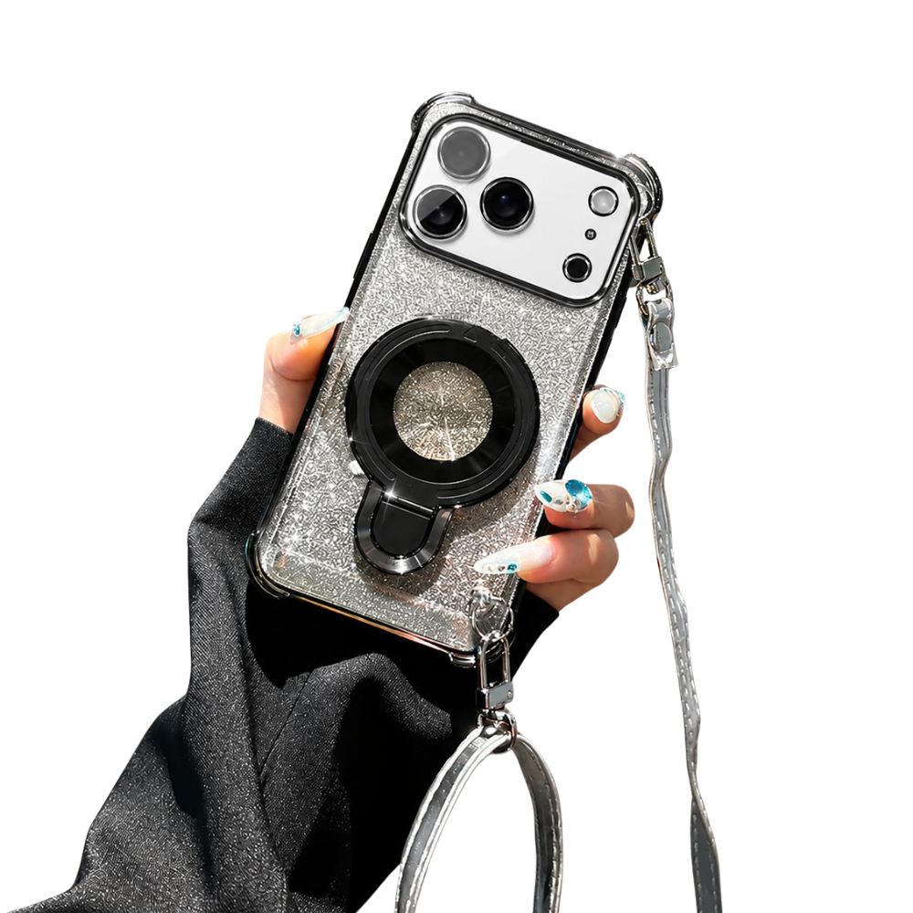 Premium iPhone Case Camera Lens Protection, TPU Four Corner Airbag Construction, Wireless Charging Compatible, Shockproof Lanyard Support Design