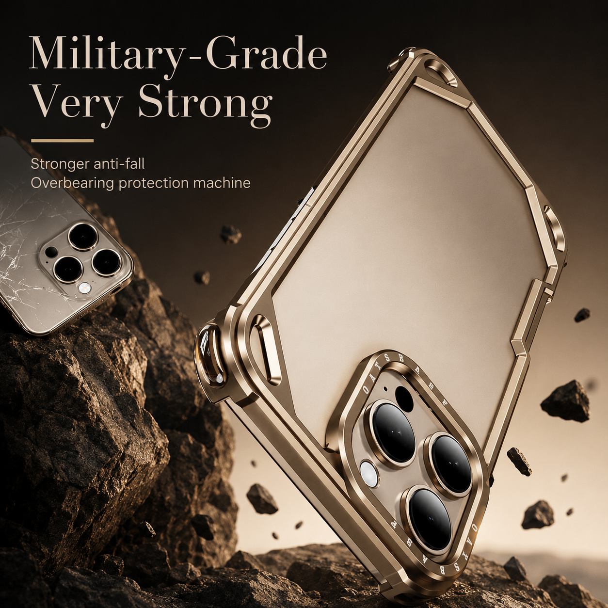 Premium iPhone Case Camera Lens Protection Ultra Thin Metal Frame Bumper Shockproof Cover Wireless Charging Compatible Half Wrapped Design