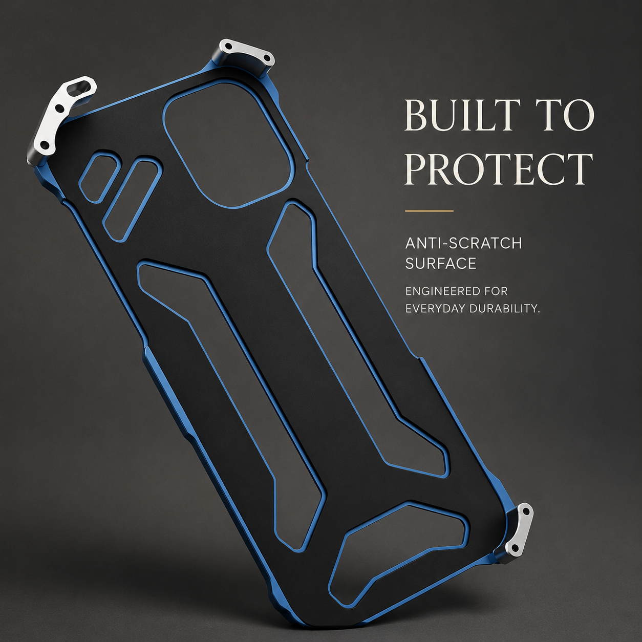 Premium iPhone Case Camera Lens Protection with Aluminum Alloy Armor Construction, Shockproof Design, Anti Scratch Surface, Matte Non Slip Finish
