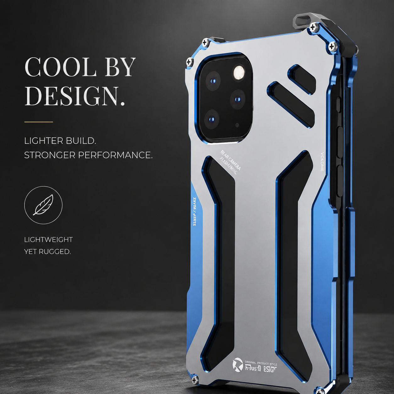 Premium iPhone Case Camera Lens Protection with Aluminum Alloy Armor Construction, Shockproof Design, Anti Scratch Surface, Matte Non Slip Finish