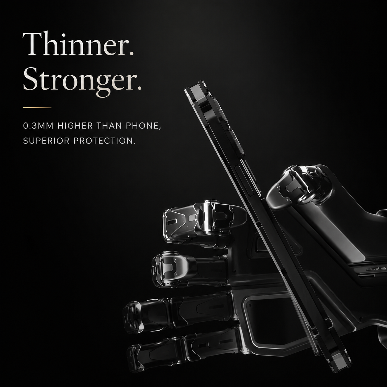 Premium iPhone Case Camera Lens Protection with Aluminum Alloy Armor Construction, Shockproof Design, Anti Scratch Surface, Matte Non Slip Finish
