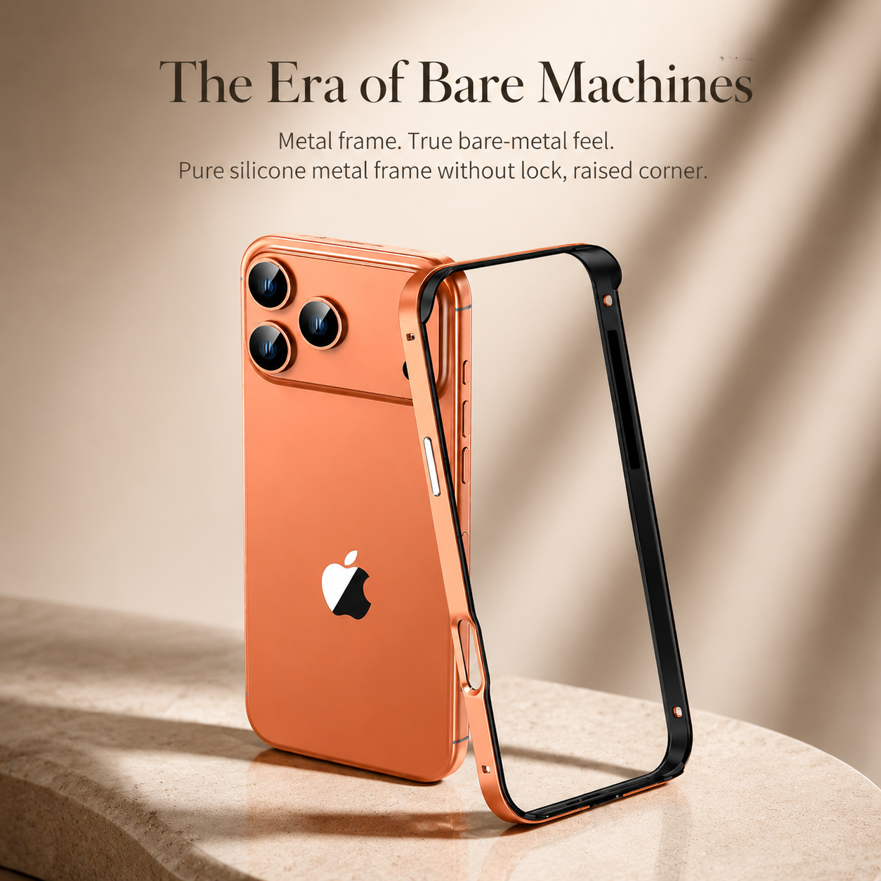 Premium iPhone Case Camera Lens Protection with Aluminum Metal Frame, Silicone Bumper, Anti Scratch Surface, Durable Shockproof Protective Design
