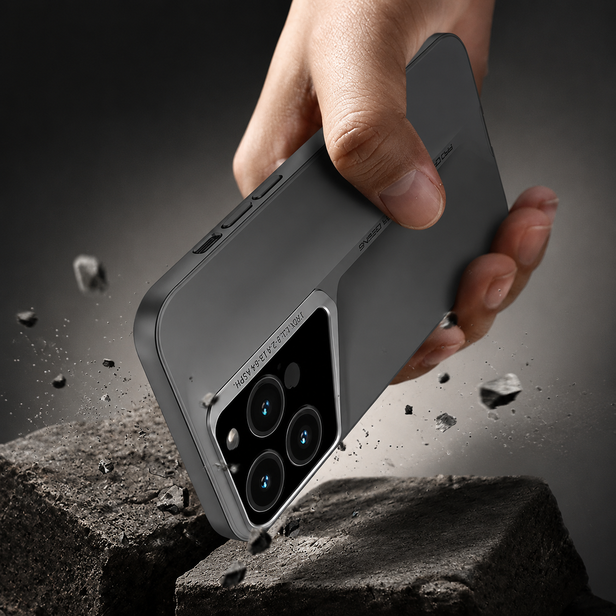 Premium iPhone Case Camera Lens Protection with Matte Hard PC Construction, Shockproof Design, Anti Scratch Surface, Anti Fingerprint Non Slip Finish