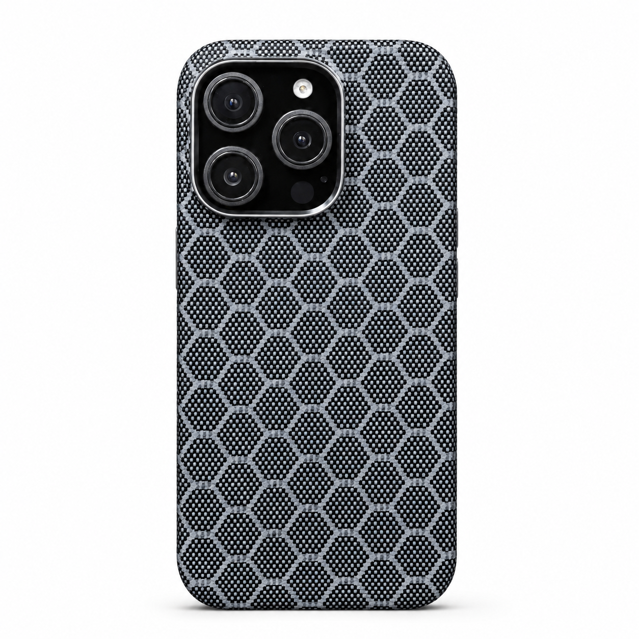 Premium iPhone Case Carbon Fiber Aramid Cover Shockproof Anti Fingerprint Anti Scratch Non Slip Grip Ultra Thin Lightweight Design Durable Protective Case