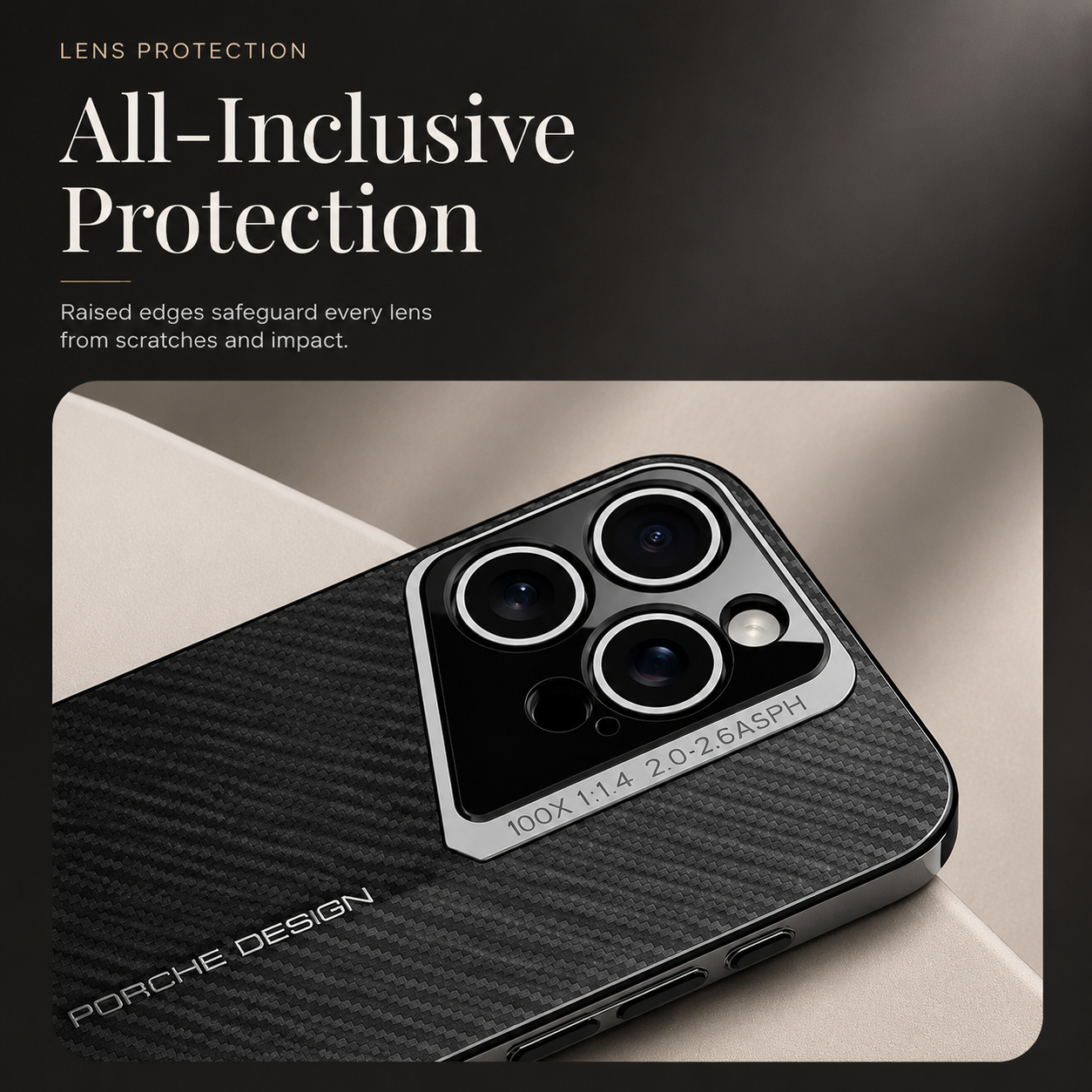 Premium iPhone Case Carbon Fiber Fighter-Style Electroplated Cover with Magnetic Shockproof Design, Anti-Fingerprint Non-Slip Full-Coverage Protection