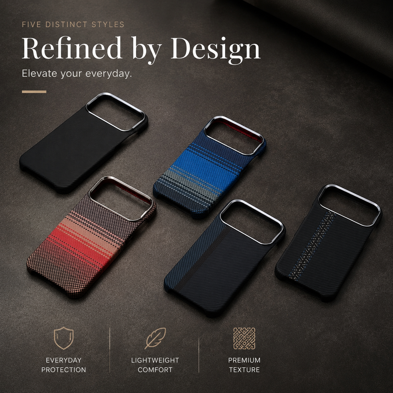 Premium iPhone Case Carbon Fiber Texture Magnetic Cover MagSafe Compatible Shock Absorbing PC TPU Hybrid Protective Case Slim Lightweight Design