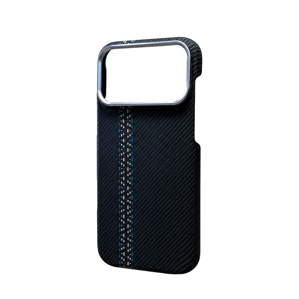 Premium iPhone Case Carbon Fiber Texture Magnetic Cover MagSafe Compatible Shock Absorbing PC TPU Hybrid Protective Case Slim Lightweight Design