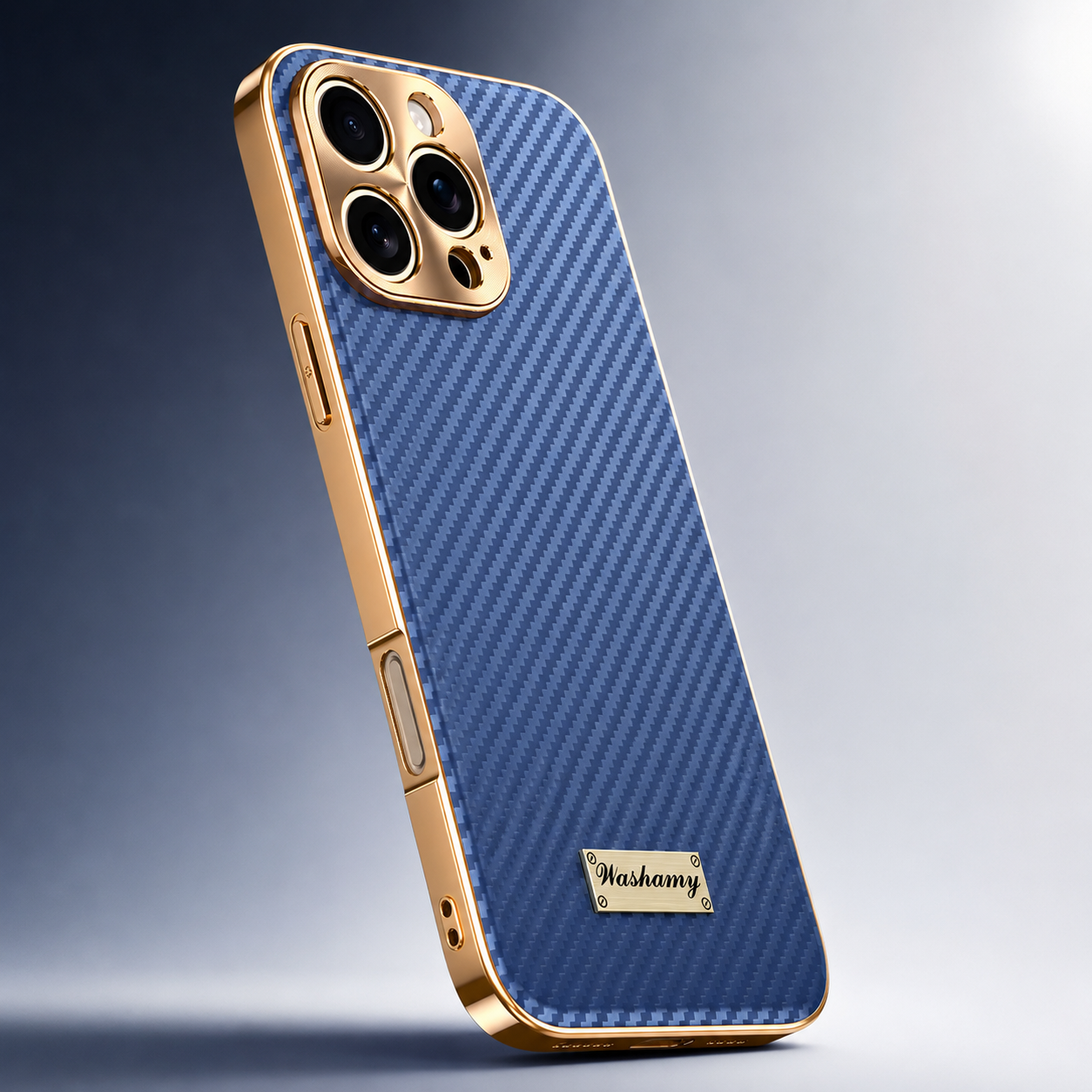 Premium iPhone Case Carbon Fiber Textured Leather Protective Cover Camera Lens Protection Shockproof Slim Fit Durable Design