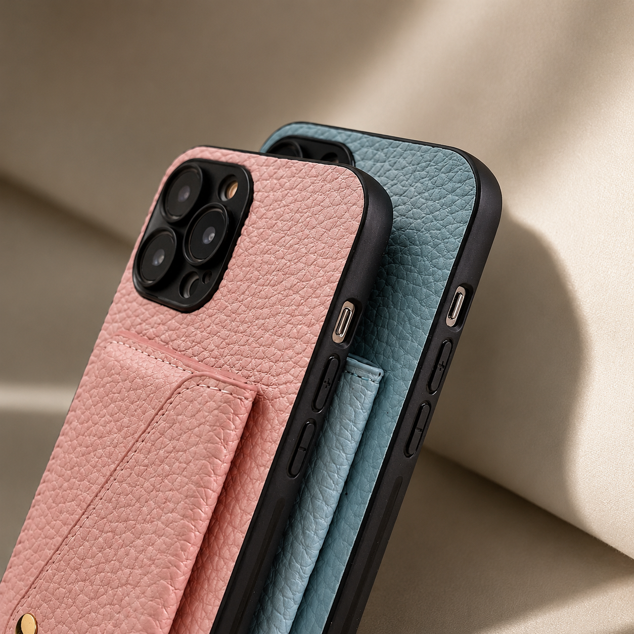 Premium iPhone Case Crossbody Wallet Cover Card Holder PU Leather Protective Case Chain Strap Lanyard Design Shockproof Anti Scratch Everyday Carry