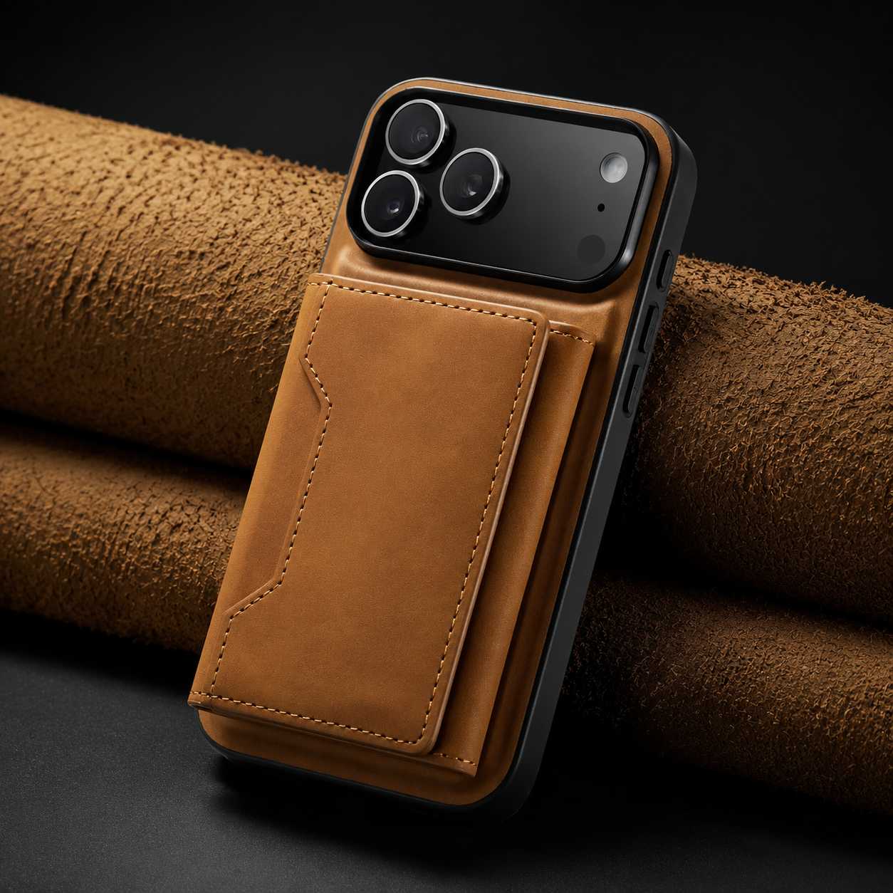 Premium iPhone Case Detachable Magnetic Wallet Cover Card Holder Kickstand Protective Case Full Body Leather Design Anti Fingerprint Everyday Carry