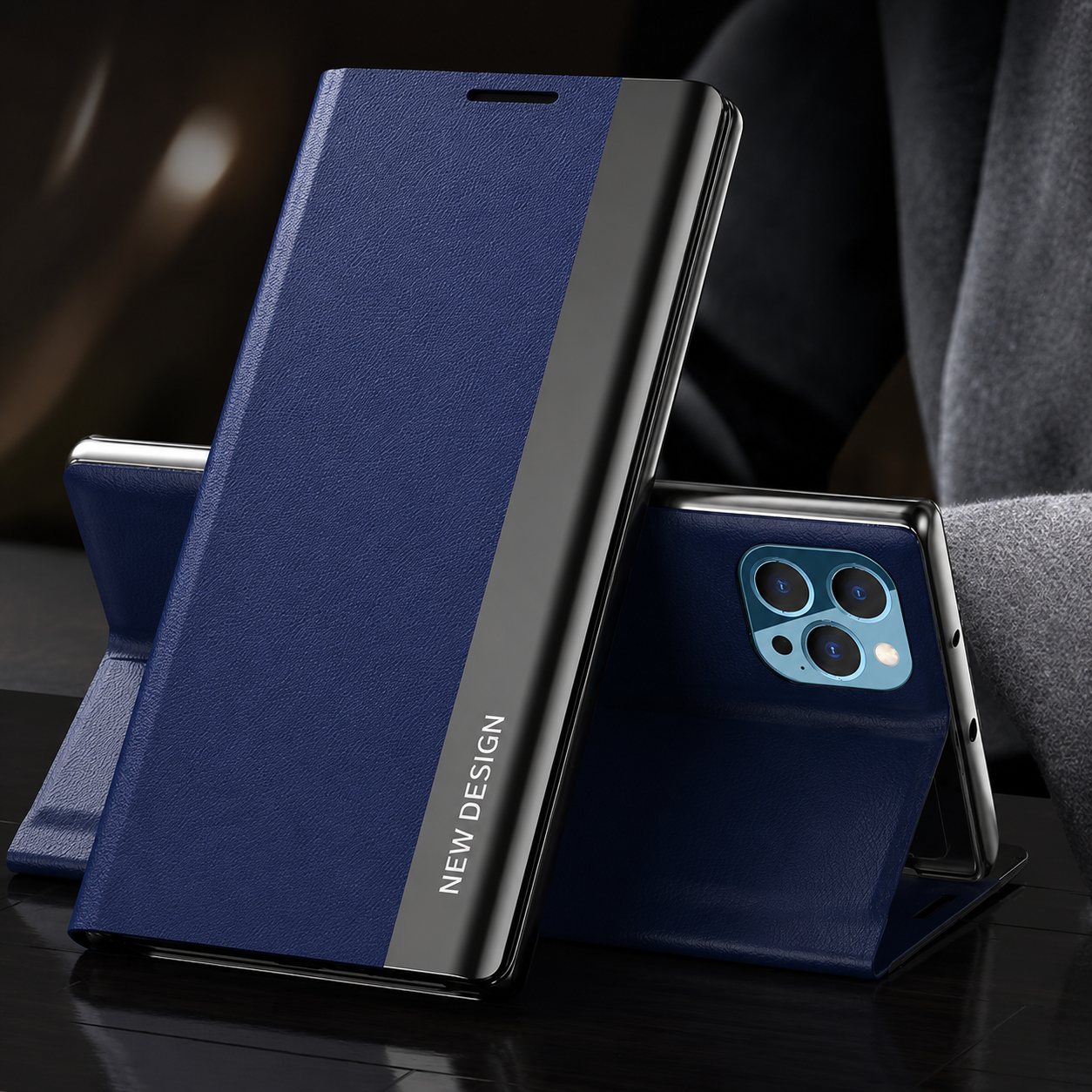 Premium iPhone Case Flip Wallet MagSafe Compatible Magnetic Protective Cover Card Holder Stand Function Screen Protection Shockproof Slim Design