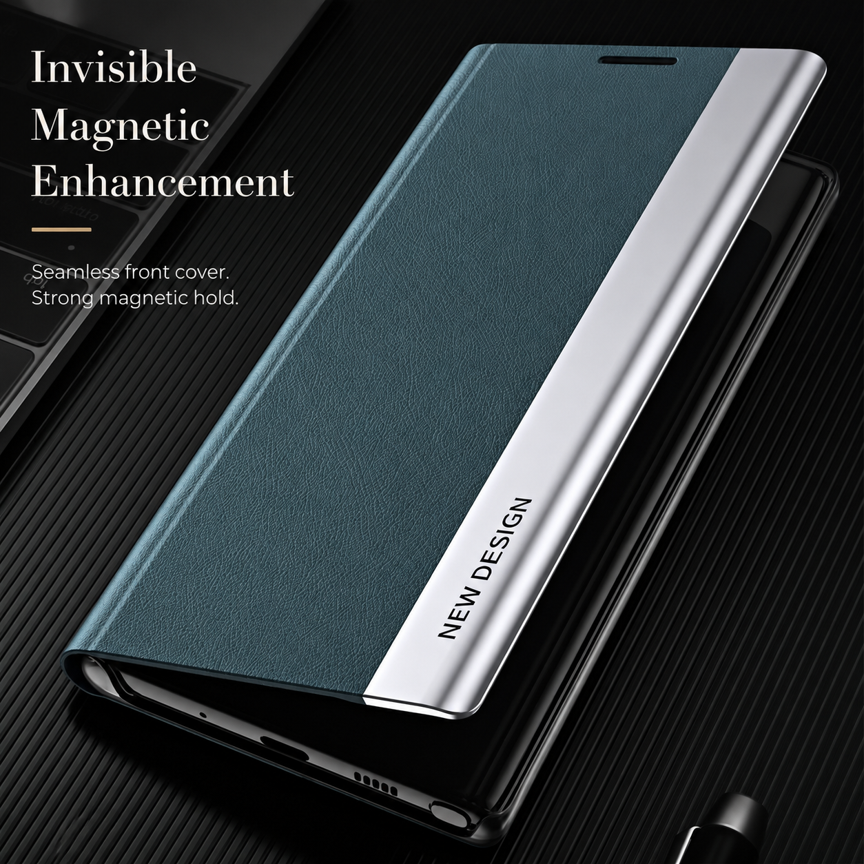 Premium iPhone Case Flip Wallet MagSafe Compatible Magnetic Protective Cover Card Holder Stand Function Screen Protection Shockproof Slim Design