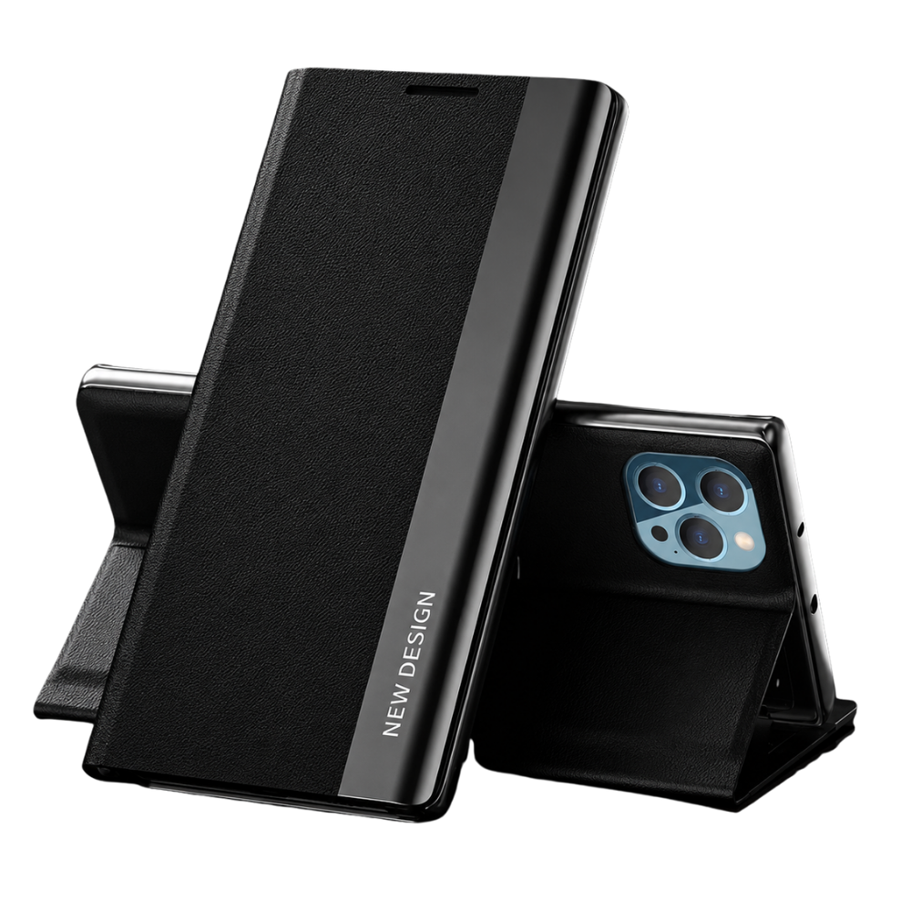Premium iPhone Case Flip Wallet MagSafe Compatible Magnetic Protective Cover Card Holder Stand Function Screen Protection Shockproof Slim Design