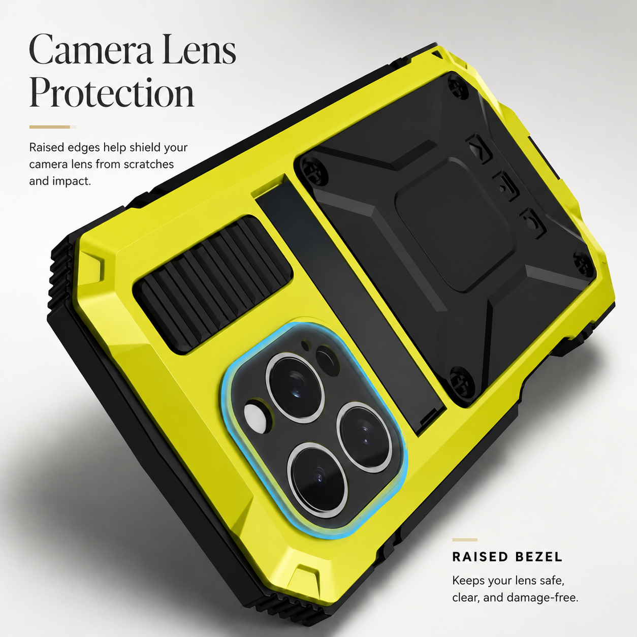 Premium iPhone Case Full Body Armor Design with Built In Screen Guard, Camera Lens Protection, Heavy Duty Shockproof Rugged Construction and Secure Grip