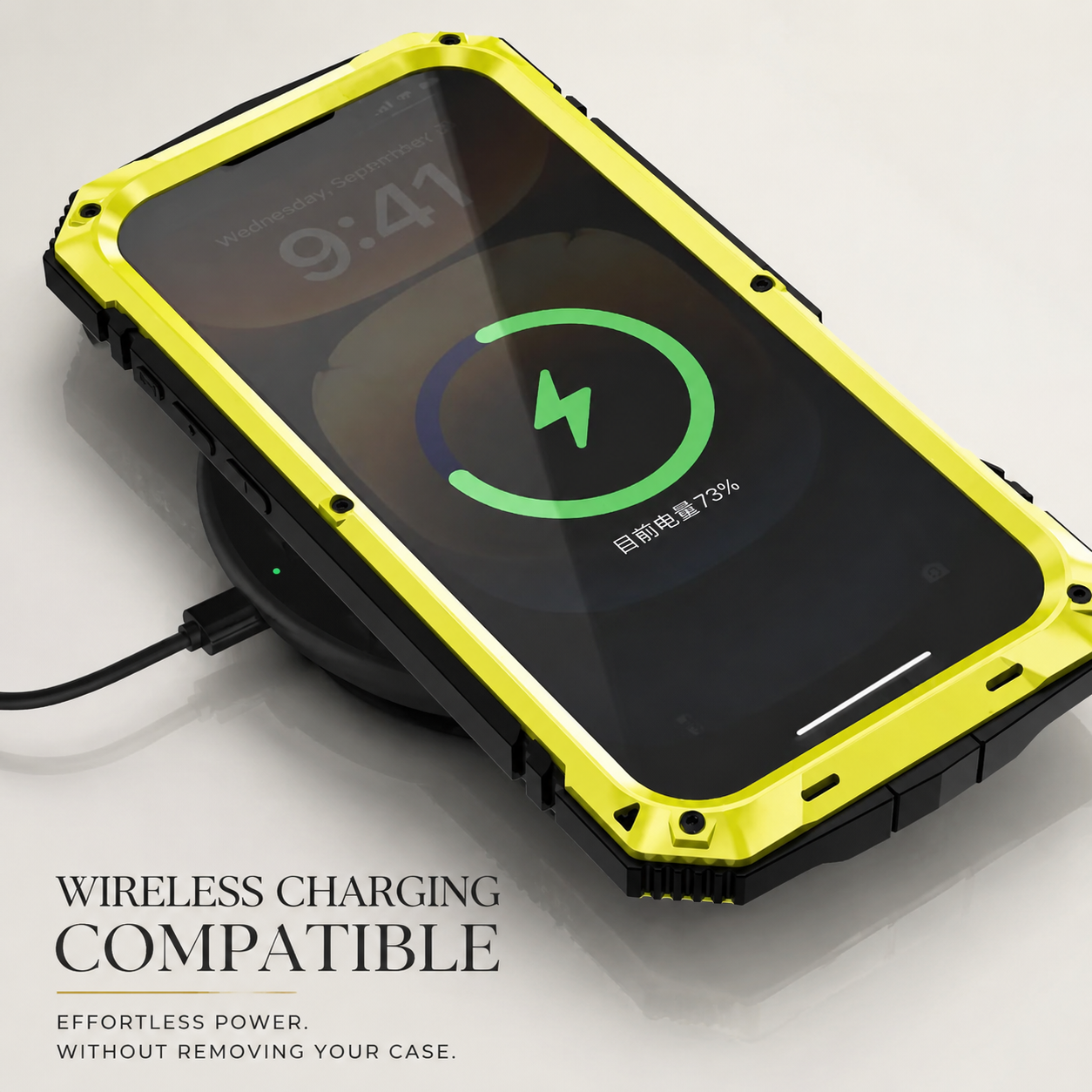 Premium iPhone Case Full Body Armor Design with Built In Screen Guard, Camera Lens Protection, Heavy Duty Shockproof Rugged Construction and Secure Grip