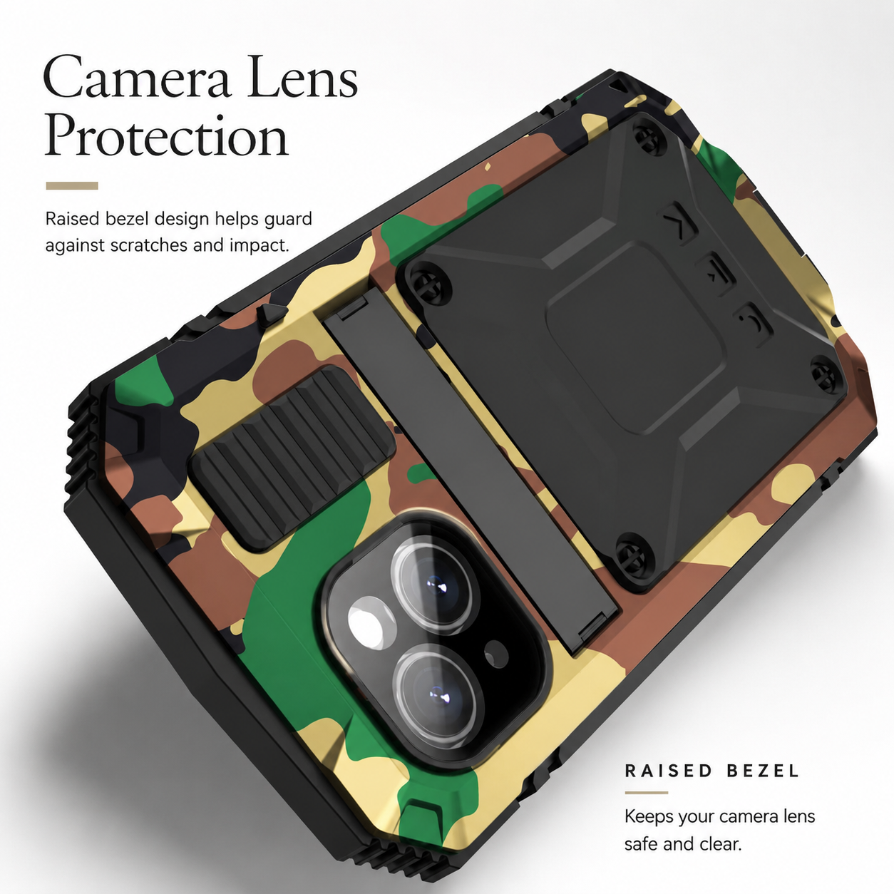 Premium iPhone Case Full Body Armor Design with Built In Screen Guard, Camera Lens Protection, Heavy Duty Shockproof Rugged Construction and Secure Grip