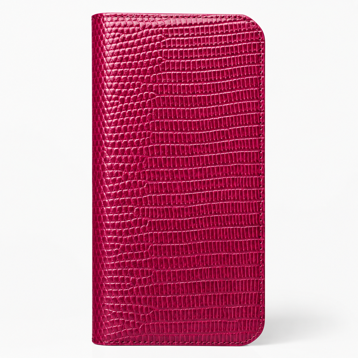 Premium iPhone Case Genuine Cowhide Leather Flip Cover Crocodile Grain Wallet Card Holder Magnetic Closure Shockproof Stand Function Business Style
