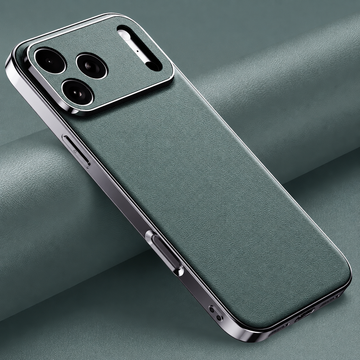 Premium iPhone Case Genuine Cowhide Leather Protective Cover Camera Lens Protection Shockproof Anti Slip Matte Finish Slim Design