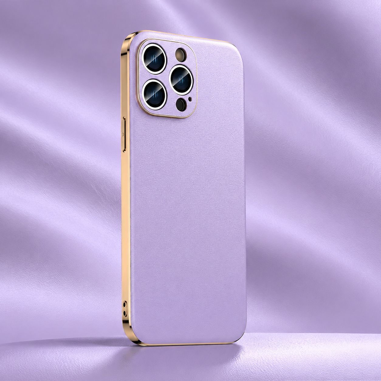 Premium iPhone Case Genuine Cowhide Leather Protective Cover Plating Frame Full Camera Lens Guard Shockproof TPU Edge Scratch Resistant Texture