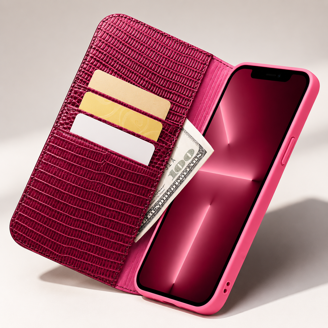 Premium iPhone Case Genuine Leather Flip Cover Card Holder Protective Case Camera Lens Protection Shockproof Ultra Slim Anti Fingerprint Everyday Design