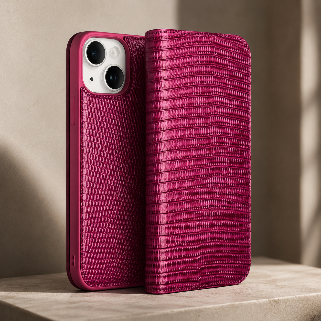 Premium iPhone Case Genuine Leather Flip Cover Card Holder Protective Case Camera Lens Protection Shockproof Ultra Slim Anti Fingerprint Everyday Design
