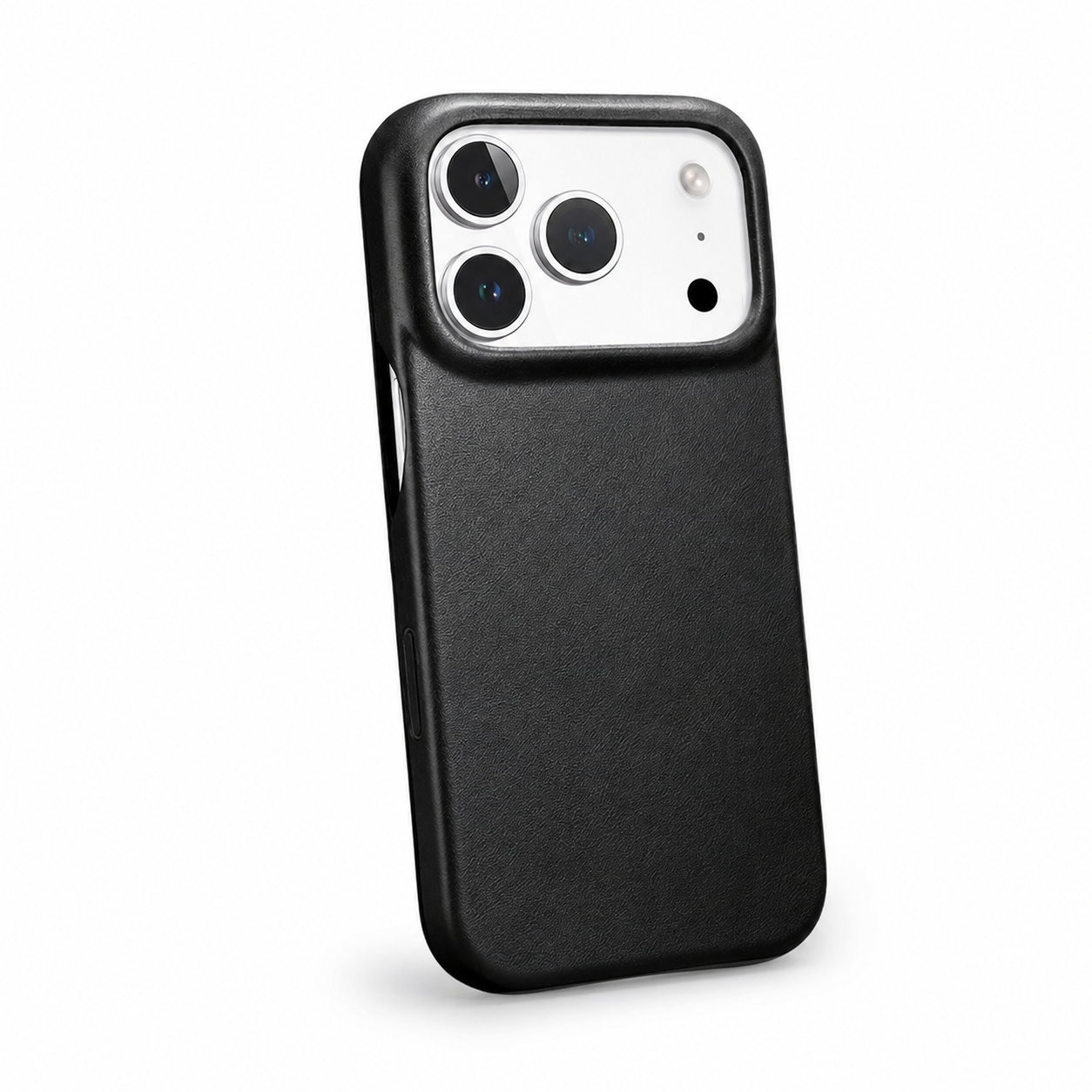 Premium iPhone Case Genuine Leather Folio Cover with Magnetic Closure, Camera Lens Protection, Wireless Charging Support and Shockproof Design