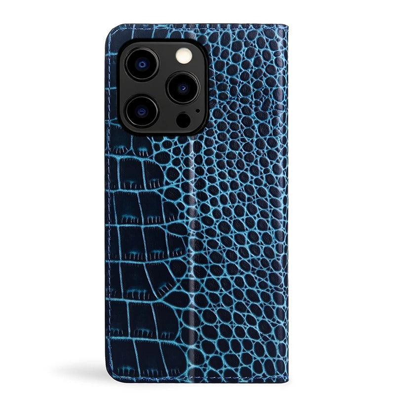 Premium iPhone Case Genuine Leather Wallet Cover Camera Lens Protection Magnetic Flip Kickstand Full Coverage Anti Scratch Non Slip Design