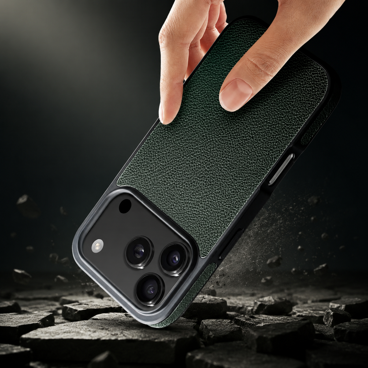 Premium iPhone Case Genuine Leather Wallet Cover Card Holder Flip Stand Protective Case Shockproof Ultra Slim Design Anti Fingerprint Everyday Carry