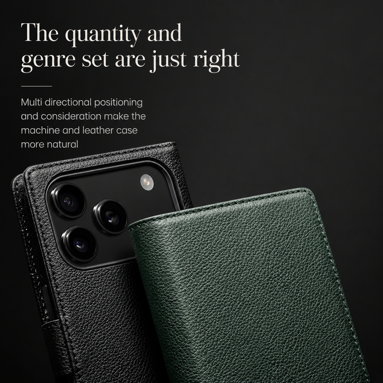 Premium iPhone Case Genuine Leather Wallet Cover Card Holder Flip Stand Protective Case Shockproof Ultra Slim Design Anti Fingerprint Everyday Carry