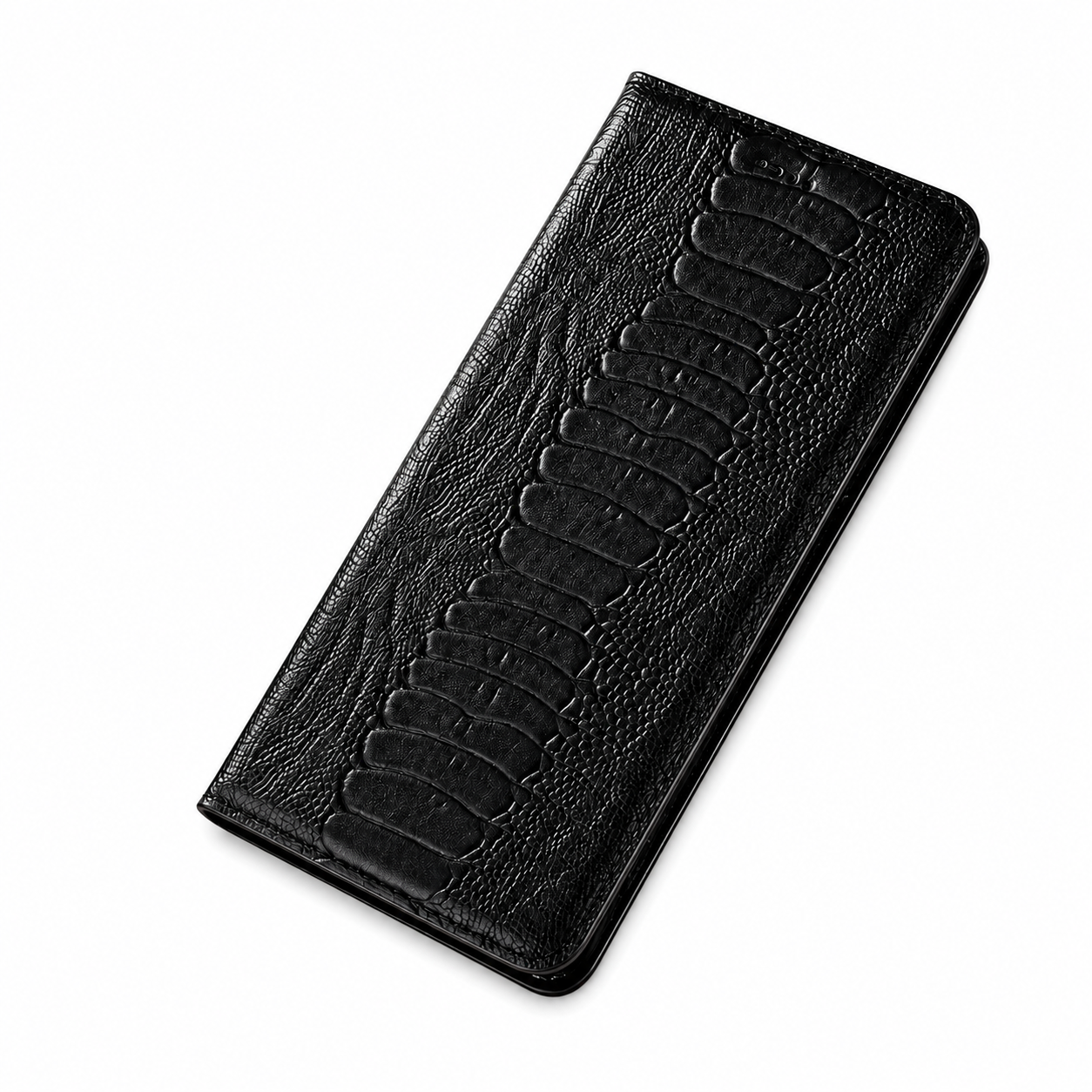Premium iPhone Case Genuine Leather Wallet Cover Card Holder Magnetic Closure Kickstand Protective Cover Water Resistant Anti Fingerprint Design