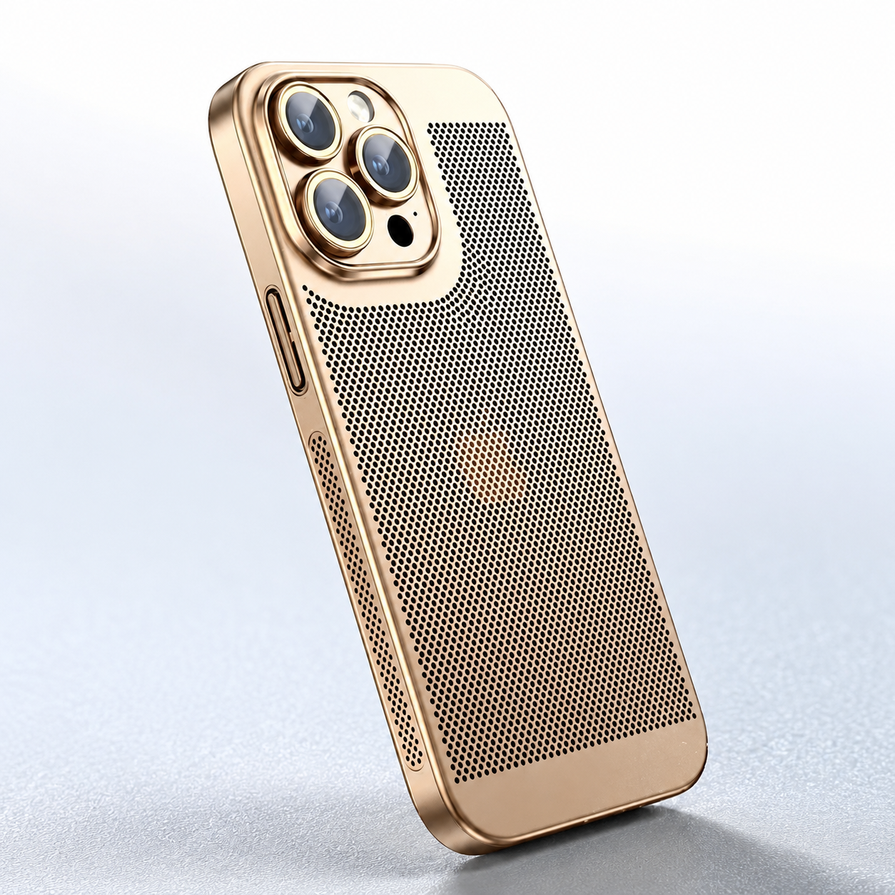 Premium iPhone Case Heat Dissipation Cooling Cover Anti Fingerprint Anti Scratch PC Shell Non Slip Lightweight Protective Design with Ventilated Airflow Structure