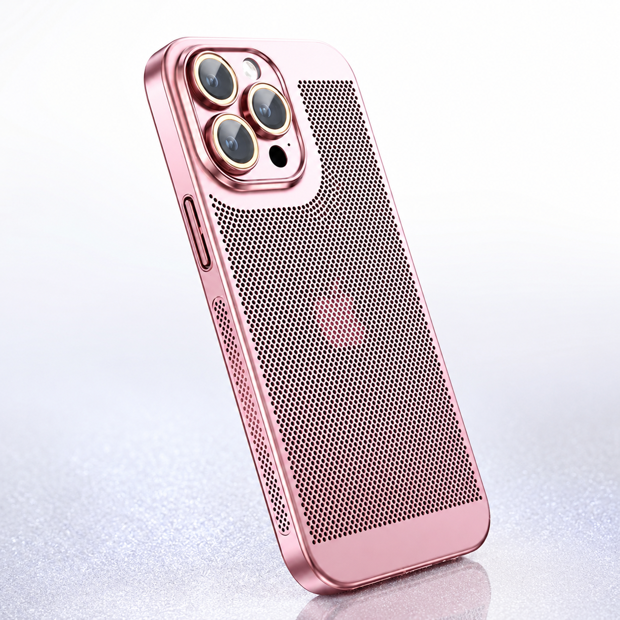 Premium iPhone Case Heat Dissipation Cooling Cover Anti Fingerprint Anti Scratch PC Shell Non Slip Lightweight Protective Design with Ventilated Airflow Structure