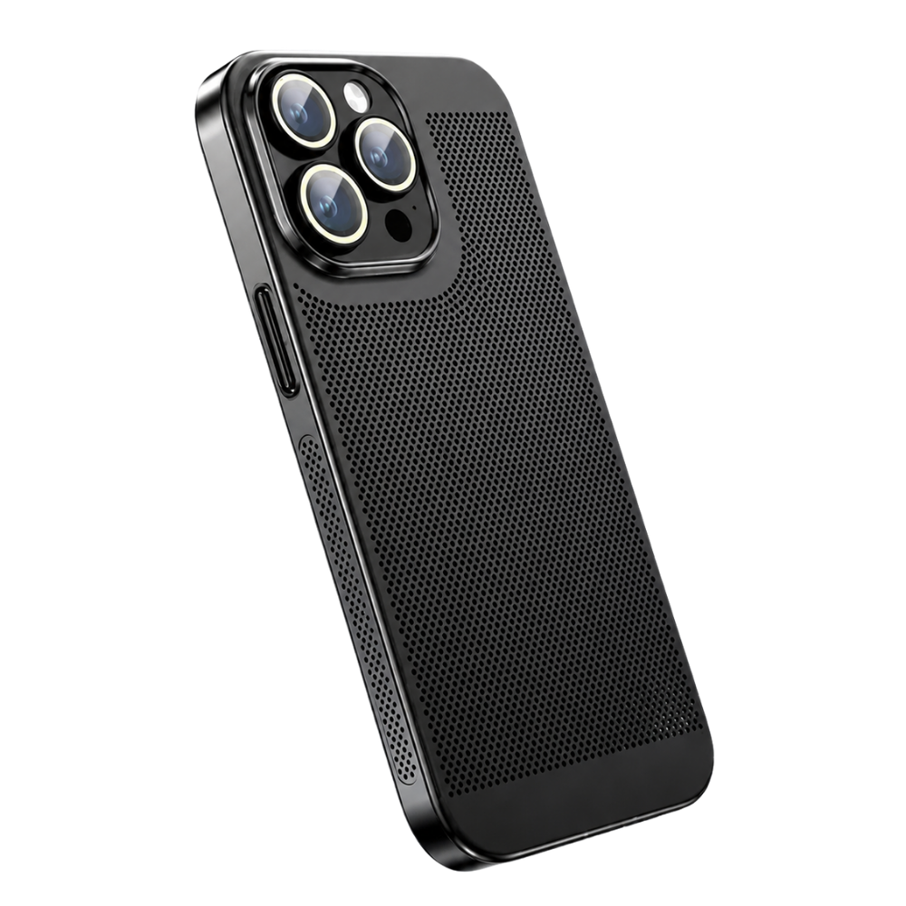 Premium iPhone Case Heat Dissipation Cooling Cover Anti Fingerprint Anti Scratch PC Shell Non Slip Lightweight Protective Design with Ventilated Airflow Structure