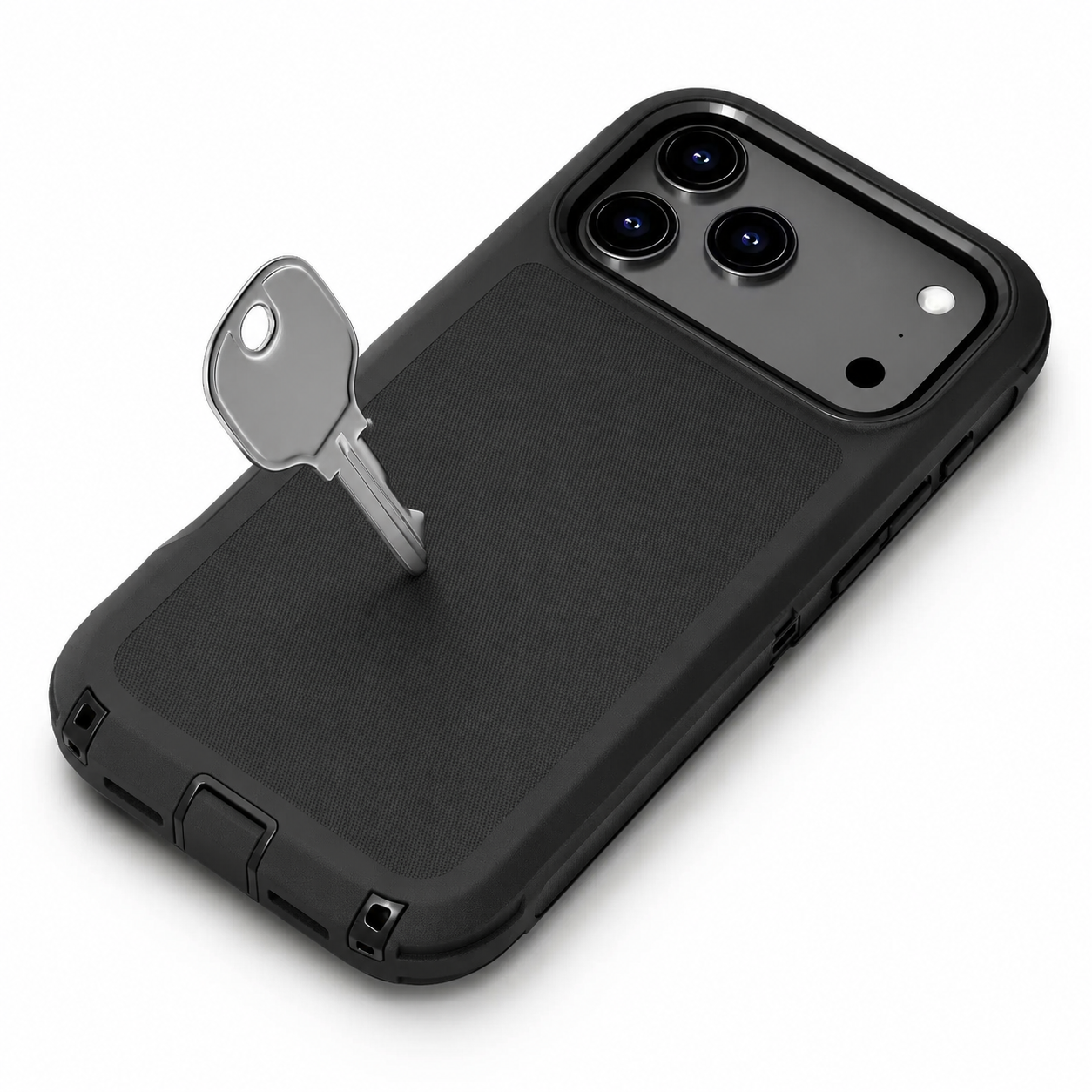 Premium iPhone Case Heavy Duty Armor Design with Camera Lens Protection, Shockproof PC TPU Construction, Belt Clip, Anti Fingerprint Non Slip Grip