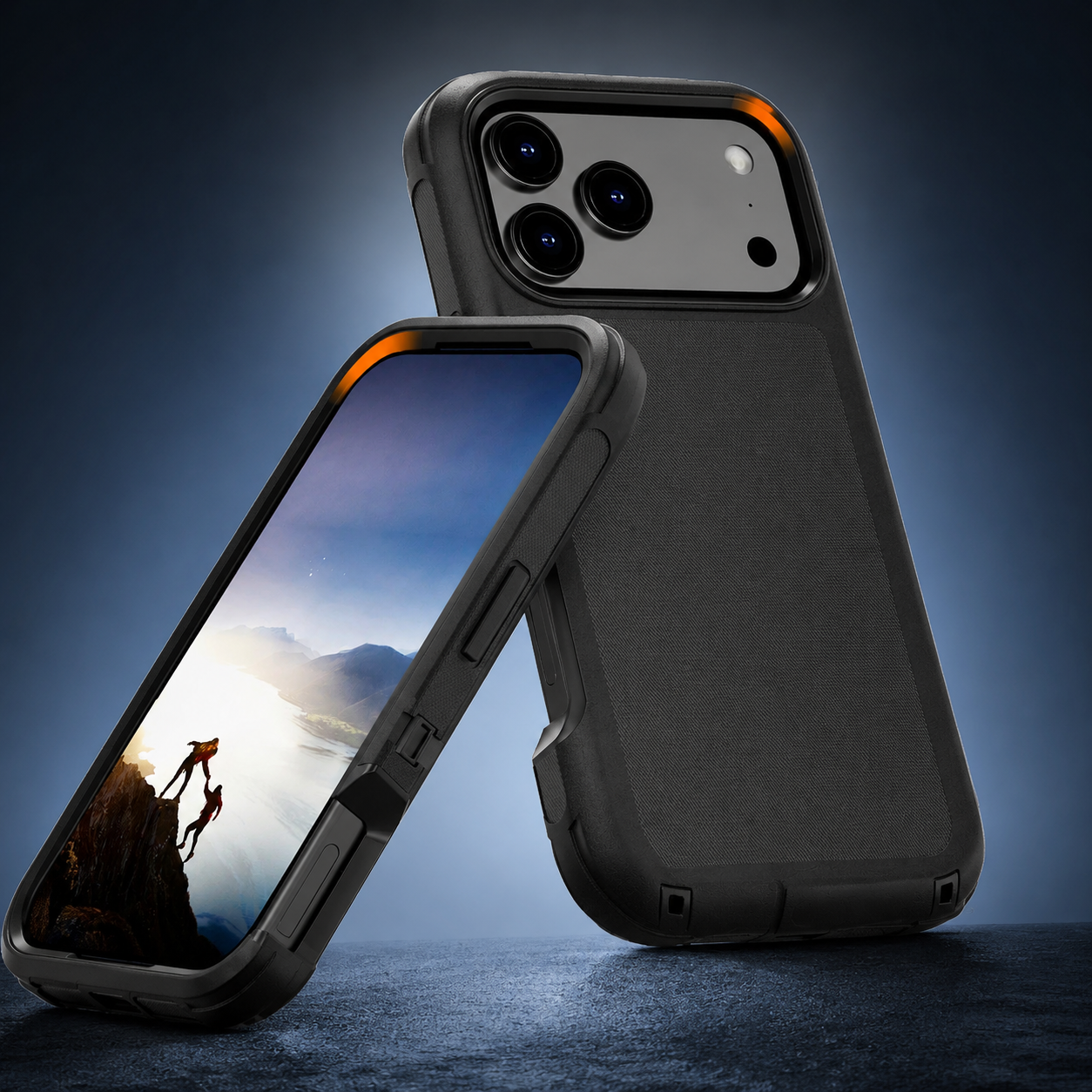 Premium iPhone Case Heavy Duty Armor Design with Camera Lens Protection, Shockproof PC TPU Construction, Belt Clip, Anti Fingerprint Non Slip Grip