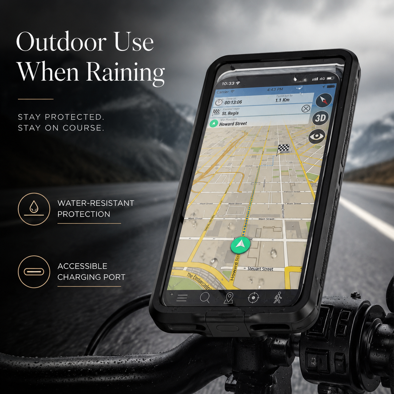 Premium iPhone Case IP68 Waterproof Protective Cover Full Body Shockproof Vacuum Seal System Dustproof Touchscreen Access Underwater Ready Design