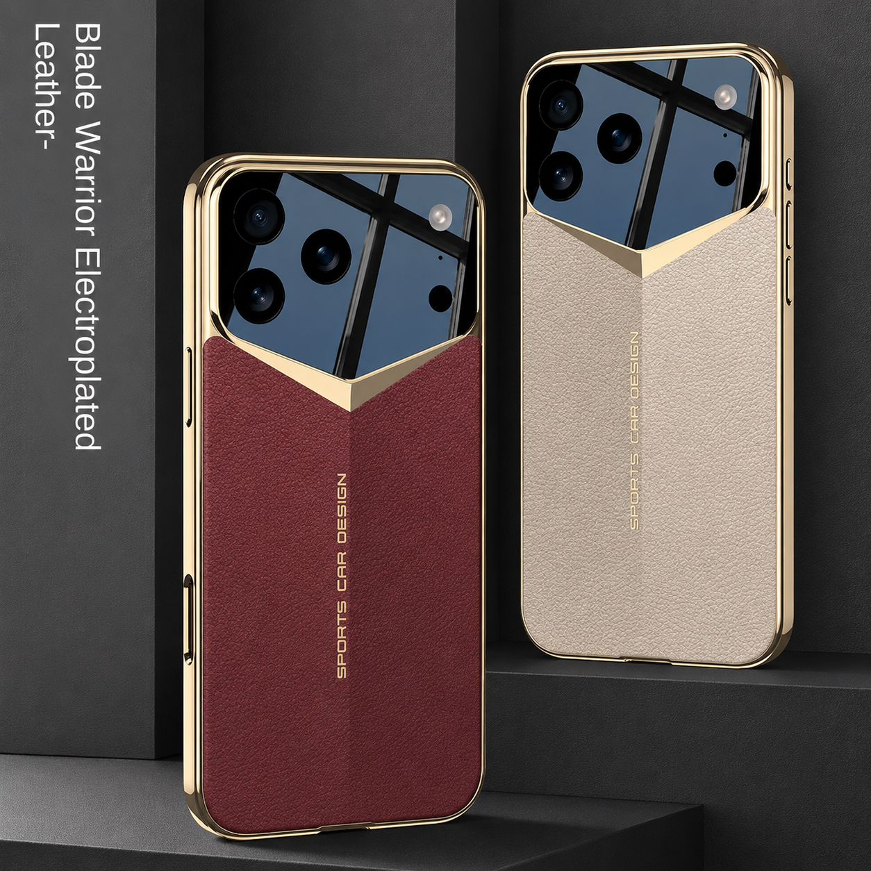 Premium iPhone Case Leather Cover Camera Lens Protection Shockproof Anti Fingerprint Non Slip Grip Ultra Thin Full Coverage Design Durable Protective Case Luxury Finish