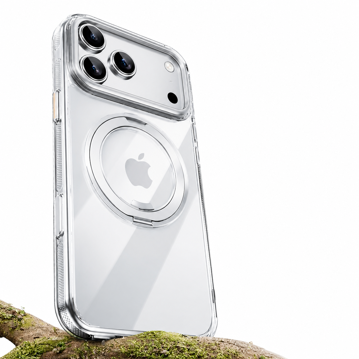 Premium iPhone Case MagSafe Compatible, 360 Degree Rotating Ring Stand, Magnetic Wireless Charging Support, Mechanical Armor Shockproof Design