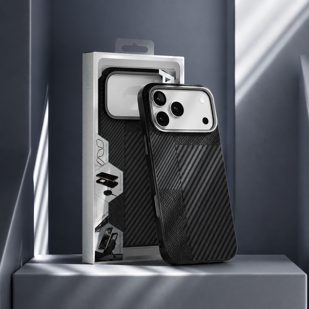 Premium iPhone Case MagSafe Compatible 3D Embossed Design with Camera Lens Protection, Shockproof Dual Layer Construction, Ultra Slim Matte Finish