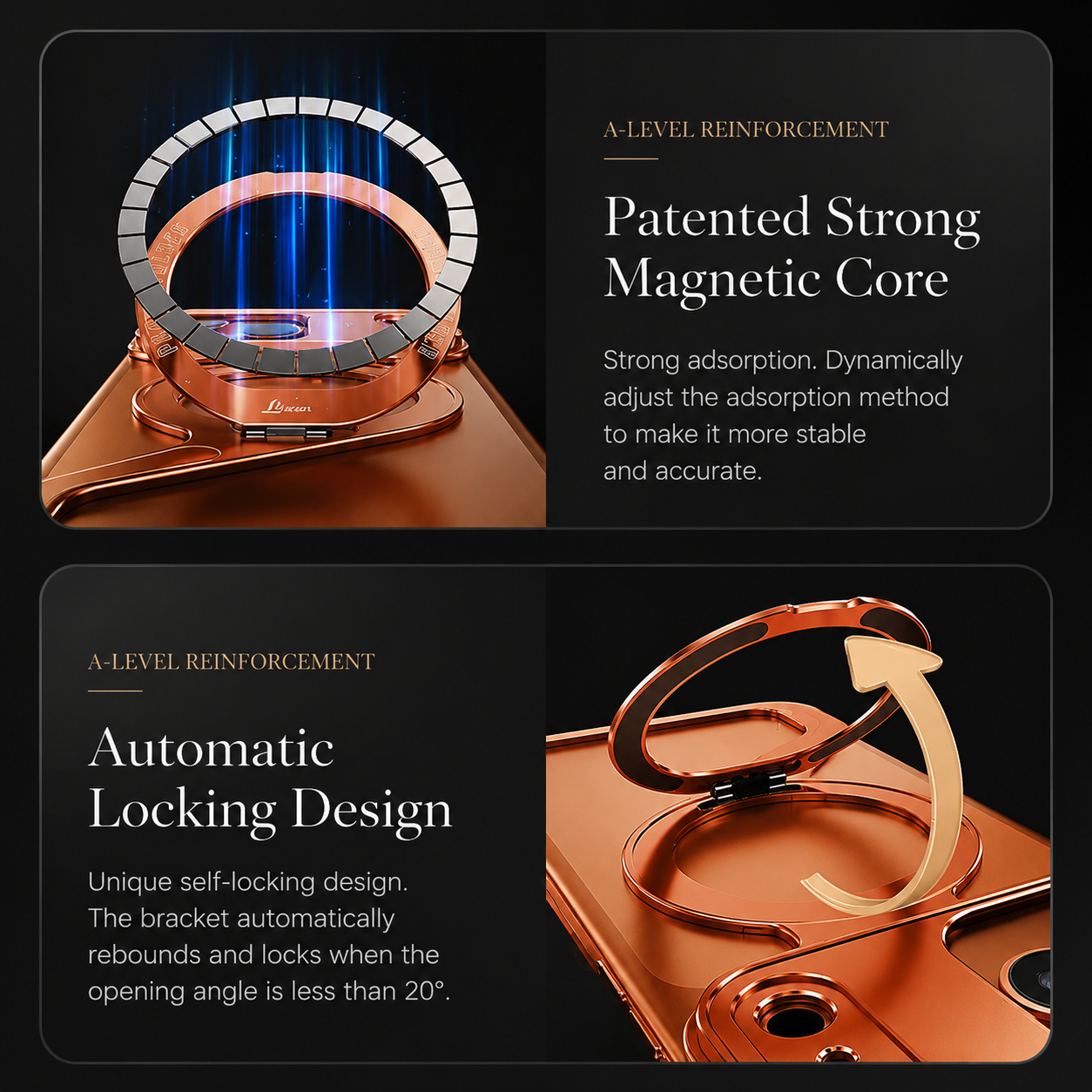 Premium iPhone Case MagSafe Compatible Aluminum Alloy Bumper Cover Shockproof Anti Scratch Non Slip Grip Slim Durable Protective Case Lightweight Design