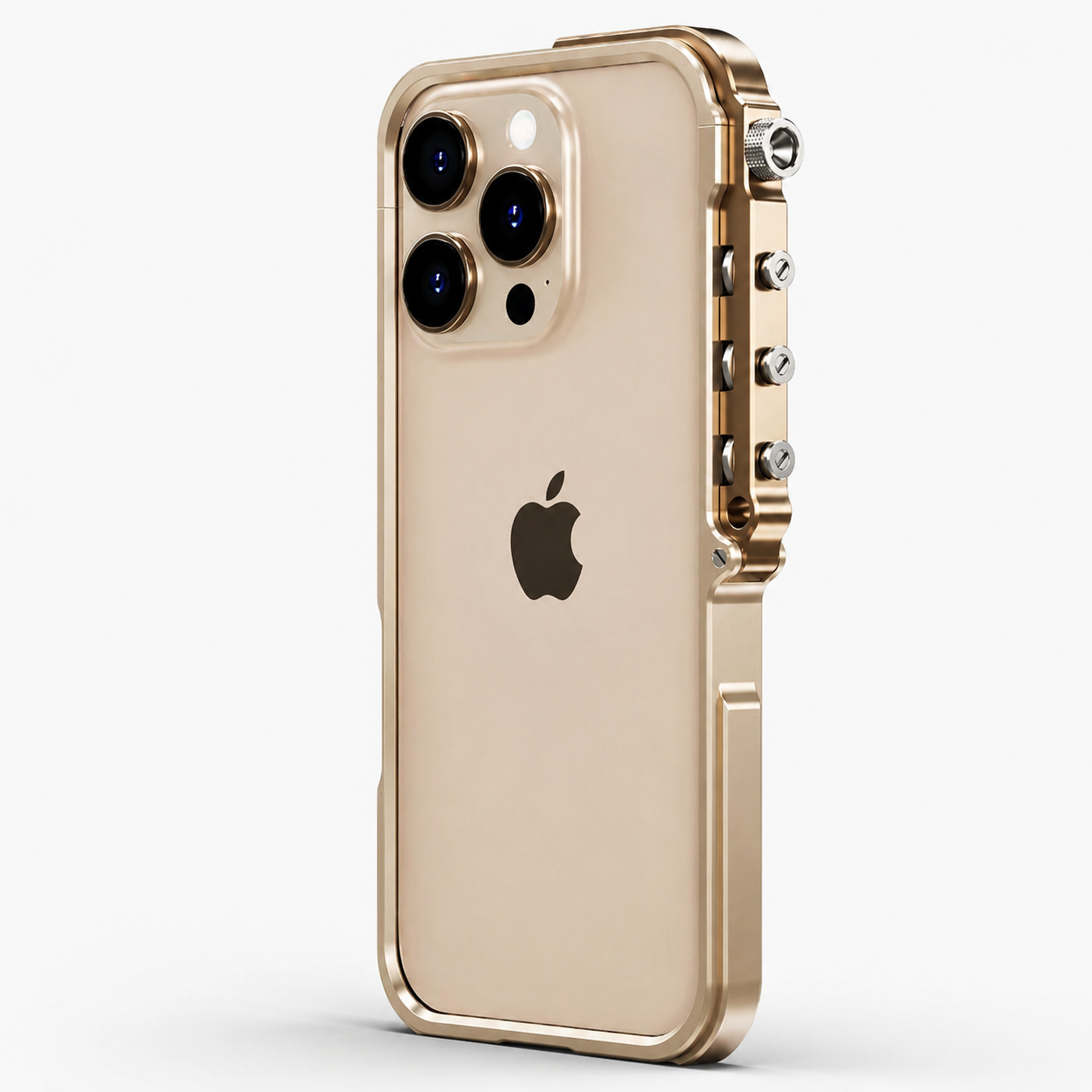Premium iPhone Case MagSafe Compatible Aluminum Alloy Bumper with Camera Lens Protection, Shockproof Non Slip Design, Heat Dissipation Structure