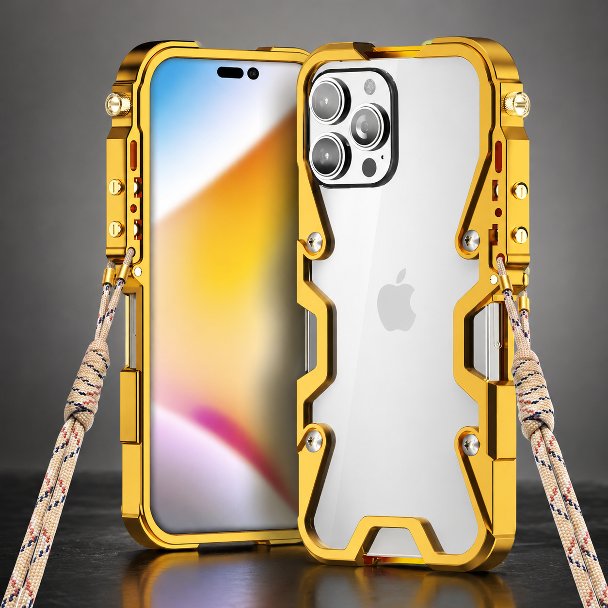 Premium iPhone Case MagSafe Compatible Aluminum Armor Bumper Frame Protective Cover Camera Lens Protection Shockproof Heavy Duty Slim Design
