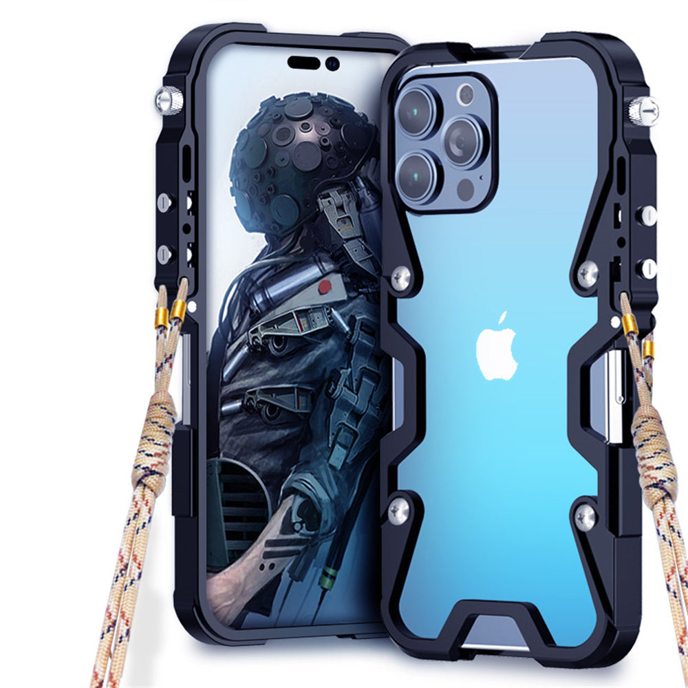 Premium iPhone Case MagSafe Compatible Aluminum Armor Bumper Frame Protective Cover Camera Lens Protection Shockproof Heavy Duty Slim Design
