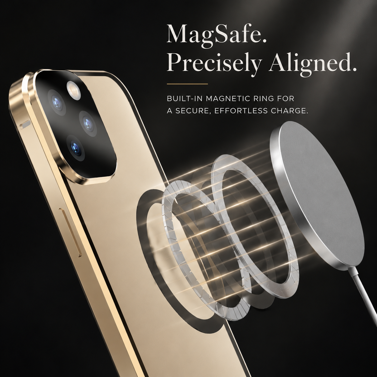Premium iPhone Case MagSafe Compatible Aluminum Frame Tempered Glass Full Body Protective Cover Camera Lens Protection Shockproof Transparent Design