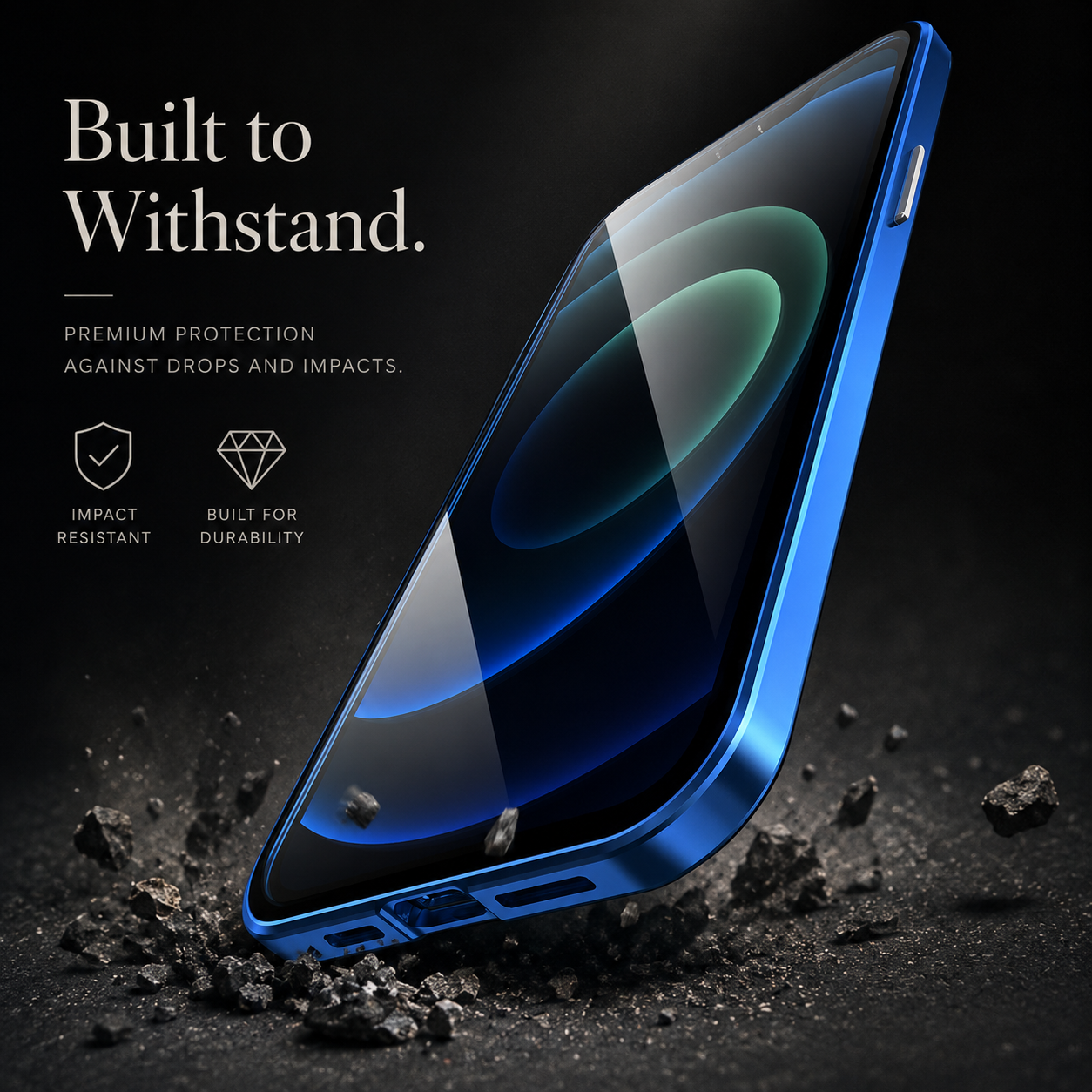 Premium iPhone Case MagSafe Compatible Aluminum Frame Tempered Glass Protective Cover 360 Full Body Shockproof Transparent Design Camera Lens Protection
