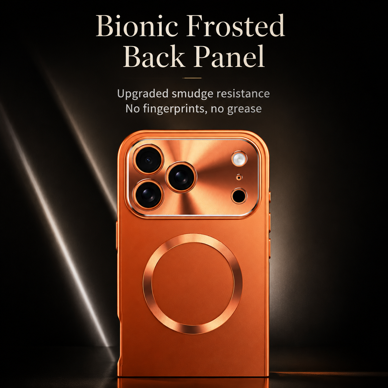Premium iPhone Case MagSafe Compatible Aluminum Magnetic Frame with Frosted PC Back, Shockproof Design, Camera Lens Protection, Secure Grip and Durable Build