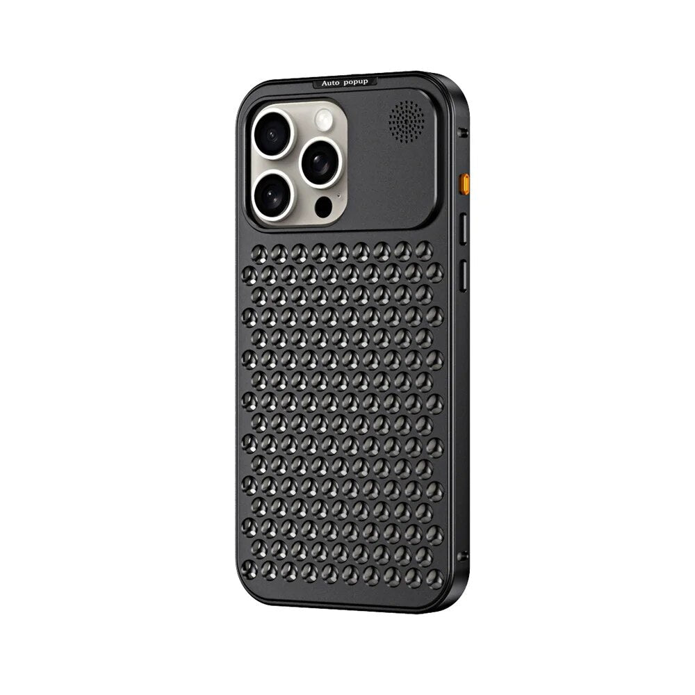 Premium iPhone Case MagSafe Compatible Aluminum Metal Frame Protective Cover Camera Lens Protection Shockproof Heat Dissipation Slim Lightweight Design