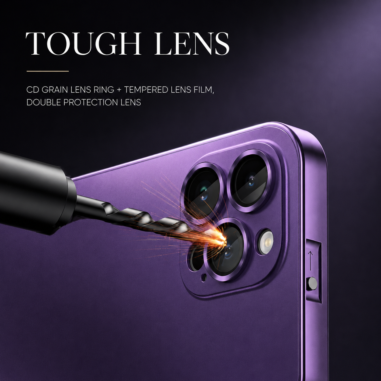 Premium iPhone Case MagSafe Compatible Aluminum Metal Frame Protective Cover Camera Lens Protection Shockproof Slim Lightweight PC Back Design